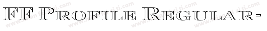 FF Profile Regular字体转换